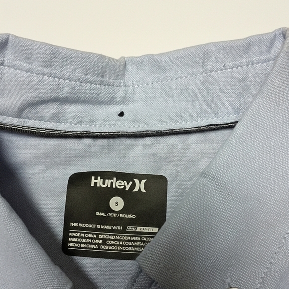 Hurley Light Blue Men's Shirt - Picture 3 of 3